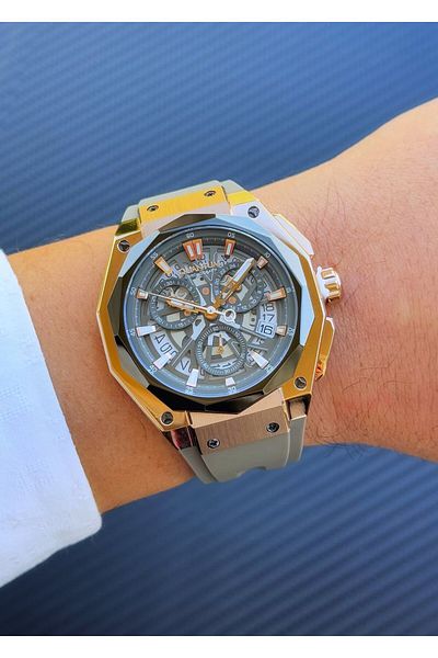 Quantum Hng1097.866 Gray Silicone Band Men's Wrist Watch