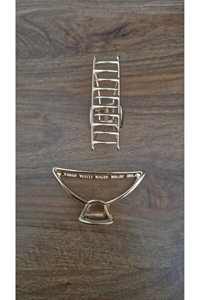 eGRAPEE مشبك حديد ذهبي نسائي مكون من قطعتين مقاس كبير