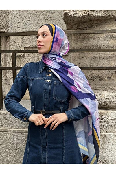 Modakaşmir Gelincik Desen Bambu Şal