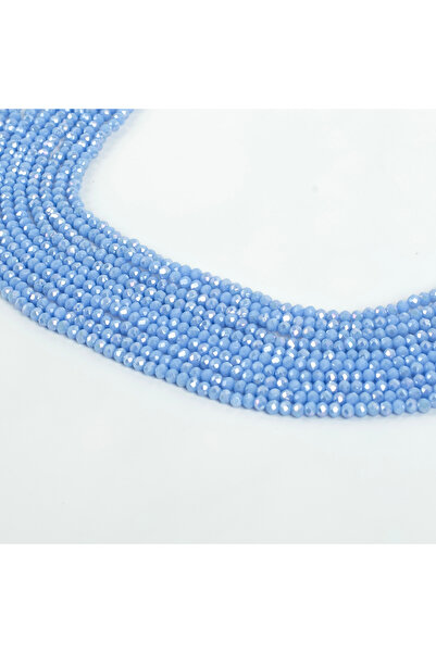 yfhobi 1 Dizi (130-135 Adet) - 3 mm Yassı Kristal Cam Boncuk Dizisi Mat Janja...