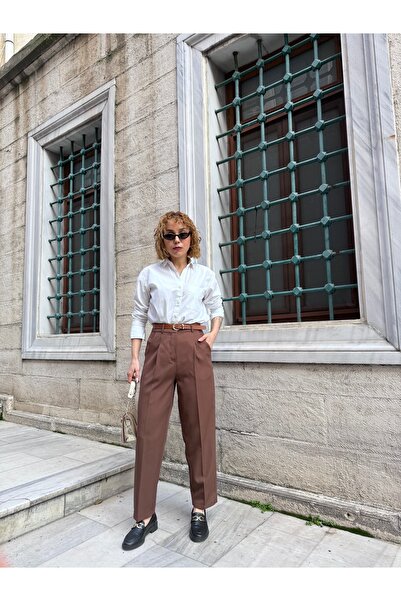 Bak'ap Ζώνη υφασμάτινο παντελόνι κομμένο καρότο