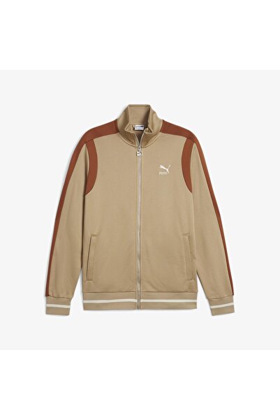 Puma T7 Track Erkek Bej Eşofman Üstü