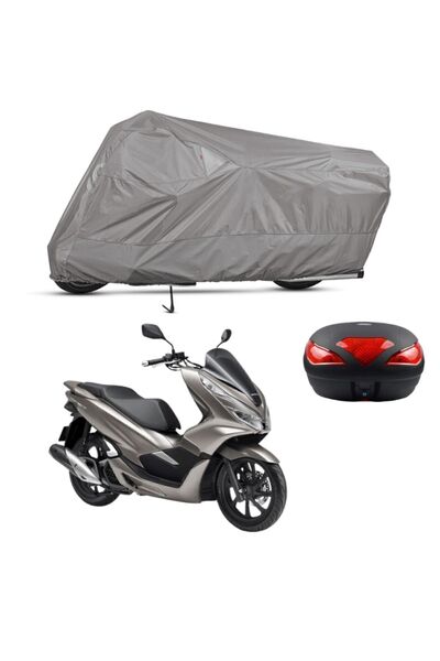 Mega Everest Honda Pcx 125 Arka Çanta Uyumlu Motosiklet Brandası Motor Brandası (A KALİTE)