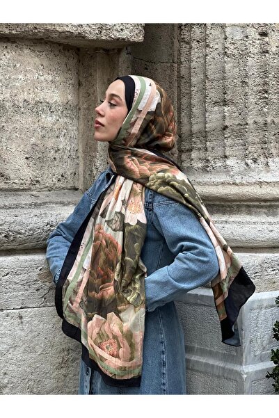 Modakaşmir Gül Desen Bambu Şal