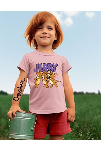 oneagılyazı Štampano Devojka Oversize kroj T-shirt