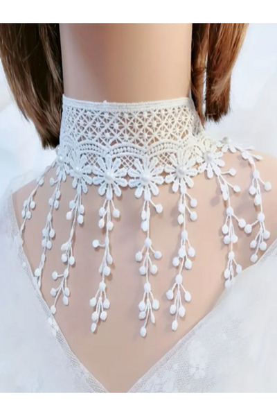 takıbahçesi سلسلة الترقوة قلادة القوطية خمر - طوق فاسق رائعة حفل زفاف مجوهرات...