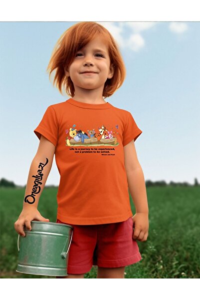 oneagılyazı Tricou supradimensionat pentru fetiță cu imprimeu Winnie Pooh