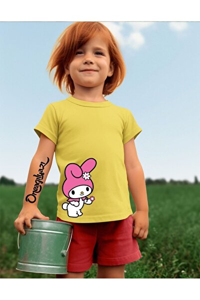 oneagılyazı Kuromi Printed Girl's Oversize T-Shirt