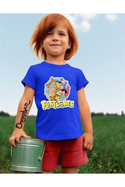 oneagılyazı Дівчача футболка оверсайз з принтом кам'яного віку