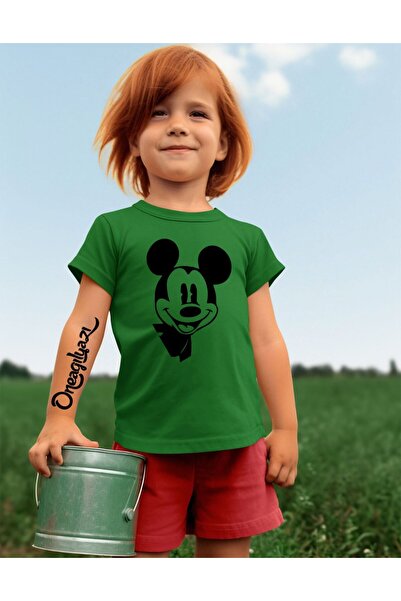 oneagılyazı تي شيرت بناتي كبير الحجم مطبوع عليه ميك ماوس