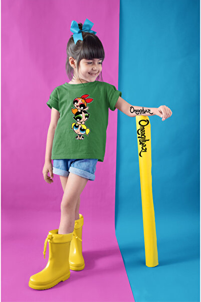 oneagılyazı Moćne devojčice Štampano Oversize kroj T-shirt