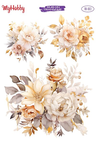 DERYA DESİNG ART فرك على النقل Rbn003 25x35 سم