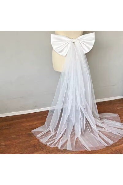 LO ADORO Siyah Beyaz Pembe Gelinlik Ekstra Kuyruk Ekstra Duvak Nişan Kına Bek...