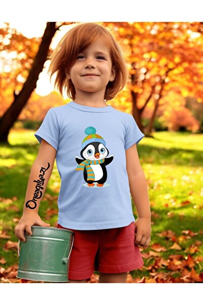 oneagılyazı Тениска с принт за момичета с уголемен