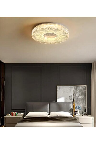 Vonalight Beyaz Ø50cm Çember 3 Işık Rengi Led Tavan Lambası,yuvarlak Avize,mo...