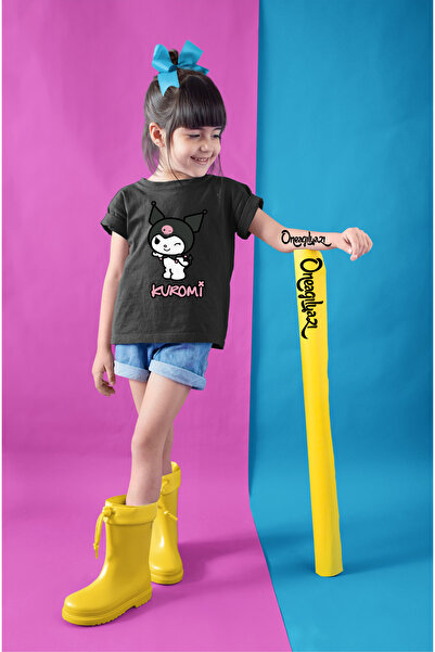 oneagılyazı Дівчача футболка оверсайз з принтом Kuromi