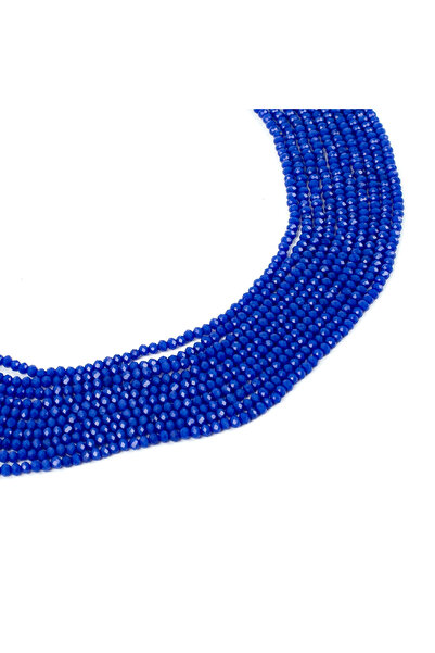 yfhobi 1 Dizi (130-135 Adet) - 3 mm Yassı Kristal Cam Boncuk Dizisi Mat Parla...