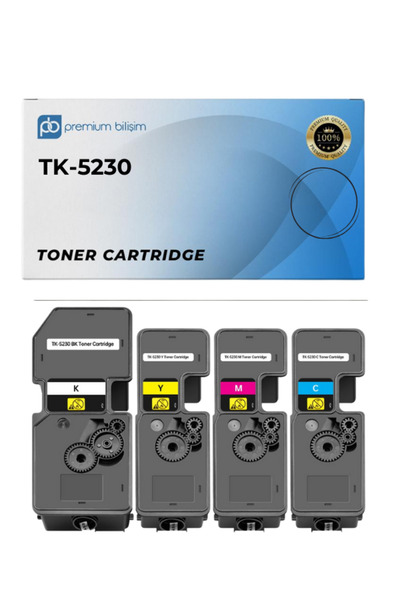 KYOCERA TK-5230K TK5230 Muadil Toner Seti -  Ecosys M5521CDN M5521CDW P5021CD...