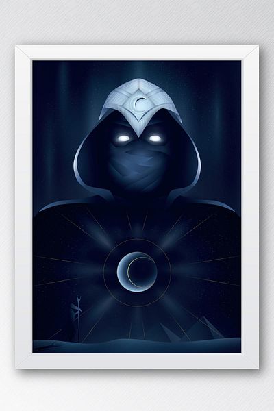 Saturn Pictură înrămată Moon Knight - Moon Knight Marvel Series Poster Painting