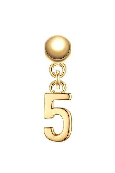 Glanzstücke München Silbercharm Charm Sterling Silber gelbgold