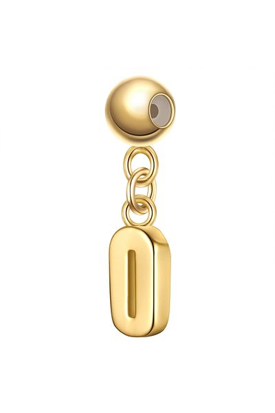 Glanzstücke München Silbercharm Charm Sterling Silber gelbgold