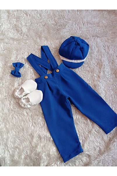 AgTasarım Mavi Doğum Günü Konsept Salopet Takımı