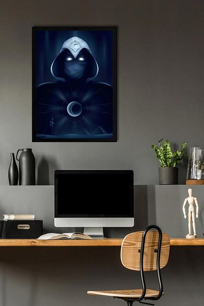 Saturn Pictură înrămată Moon Knight - Moon Knight Marvel Series Poster Painting