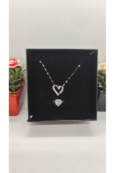 JUPİTER HOME 8 Mart Dünya Kadınlar Günü Çelik Kolye Ve Yüzük 14 Şubat Sevgili...