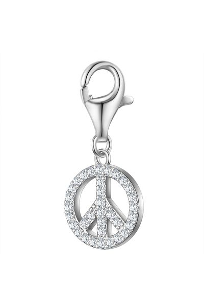 Glanzstücke München Silbercharm Charm Sterling Silber Zirkonia weiß