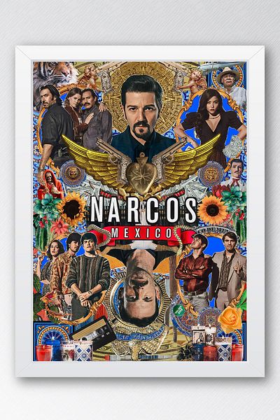 Saturn Tablou înrămat Narcos Mexico - Tablou poster serie Narcos