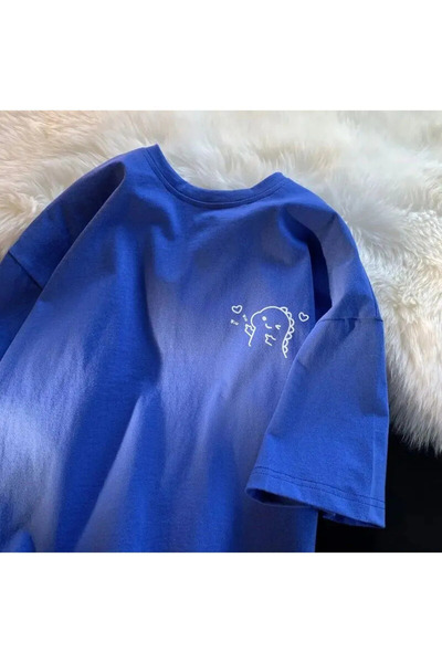 Wish BF Μπλουζάκι Καρδιά Δεινοσαύρου oversized