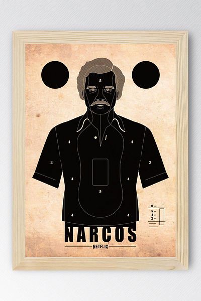 Saturn Narcos Framed Picture - Narcos Series Poster Art Print