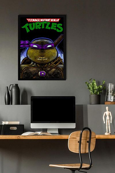 Saturn Pictură înrămată Donatello de Ninja Turtles - Poster de film Teenage Mutant Ninja Turtles