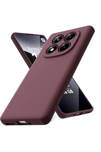 m.tk moveteck Xiaomi Redmi Note 14 Pro Plus Kılıf Lansman Kamera Korumalı içi Kadife Yumuşak Renkli Süet Silikon