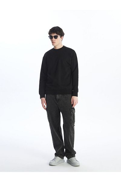 LC Waikiki Lcw Crew Neck Long Sleeve Men's Thick Sweatshirt Fast Fashion