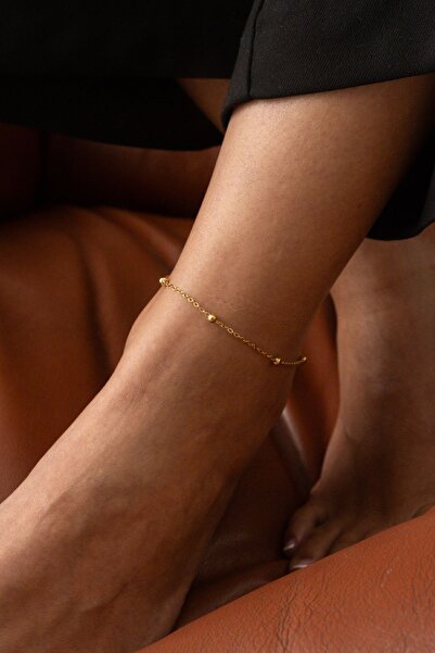 ByFlorya Jewelry خلخال سلسلة دوريكا رفيع من الفولاذ مناسب للاستخدام اليومي في الصيف في البحر غير مشوه 1 مم 22 سم 4 سم