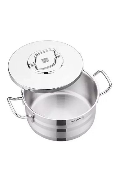 KORKMAZ Astron Steel Turkish Cookware Set 8 Pieces
