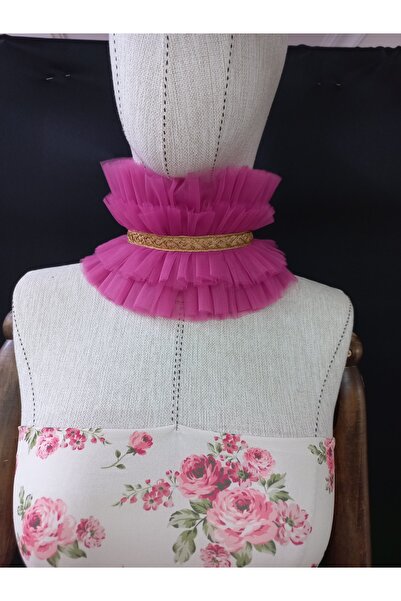 es moda shop Γιακάς λαιμού Serdem Gold Fuchsia - Λεπτομερής λωρίδα για Cospla...