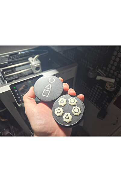 BASKIDURAĞI Squid Game Gonggi 5 Taş Oyun Seti Kutulu Fosforlu