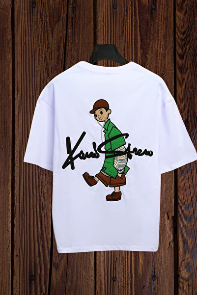 FECCY Pamučna KARL CREW majica sa printom, oversize