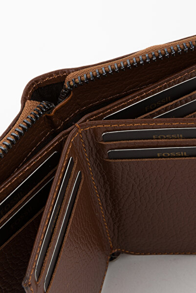 Fossil Kutulu Hakiki Deri Taba Fermuarlı El Portföyü Kartlık Cüzdan