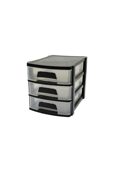 YONCA MODA Byrdrp Tonton - No:2 Drawer 3 Layers 18.5X27X20Cm (4172) Byrnew
