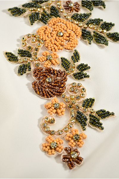 Ranasubaşı Stone Detailed Embroidered Brown Color Sconce