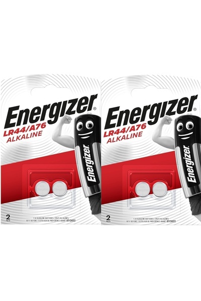 Energizer A76/lr44 Alkaline 4'lü Pil, Krom/siyah/kırmızı