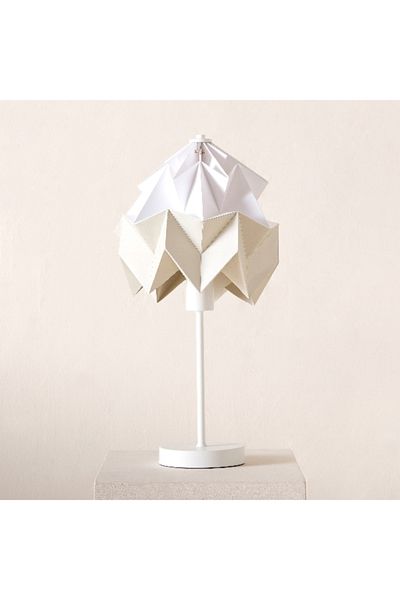 Home Box Tasha Paper Table Lamp with Metal Base and Shade - 25x42 cm