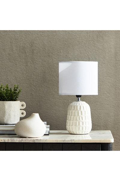 Home Box Caspian Ceramic Table Lamp - 17x17x31.5 cm