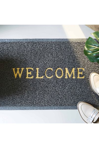 Home Box Welcome Embossed Doormat - 40x60 cm