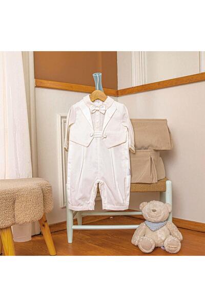 Butik Babydola Jumpsuit with Bow Tie and United Back Snaps