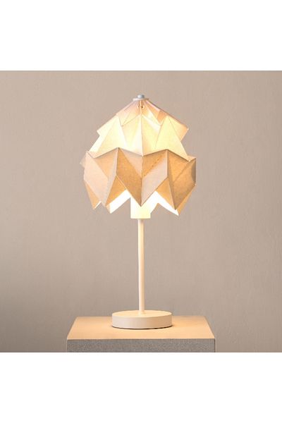 Home Box Tasha Paper Table Lamp with Metal Base and Shade - 25x42 cm