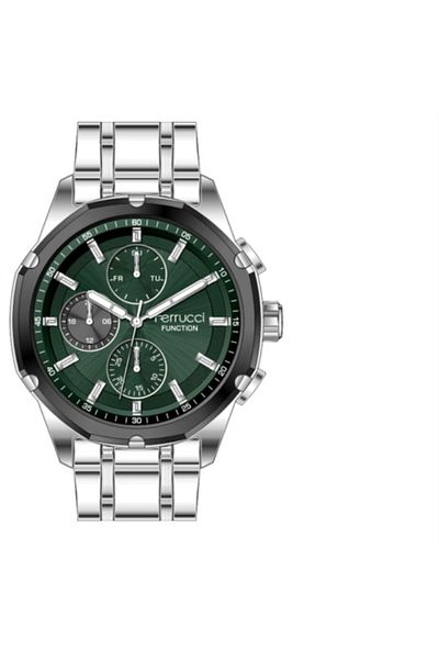 Ferrucci Ferrucci̇ Fcf 03452m.04 Green Active Function Original Steel Men's Wristwatch